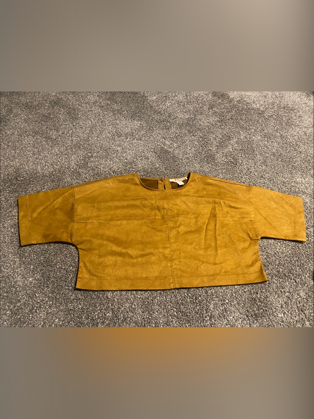 Forever 21 Mustard Yellow Cropped Top